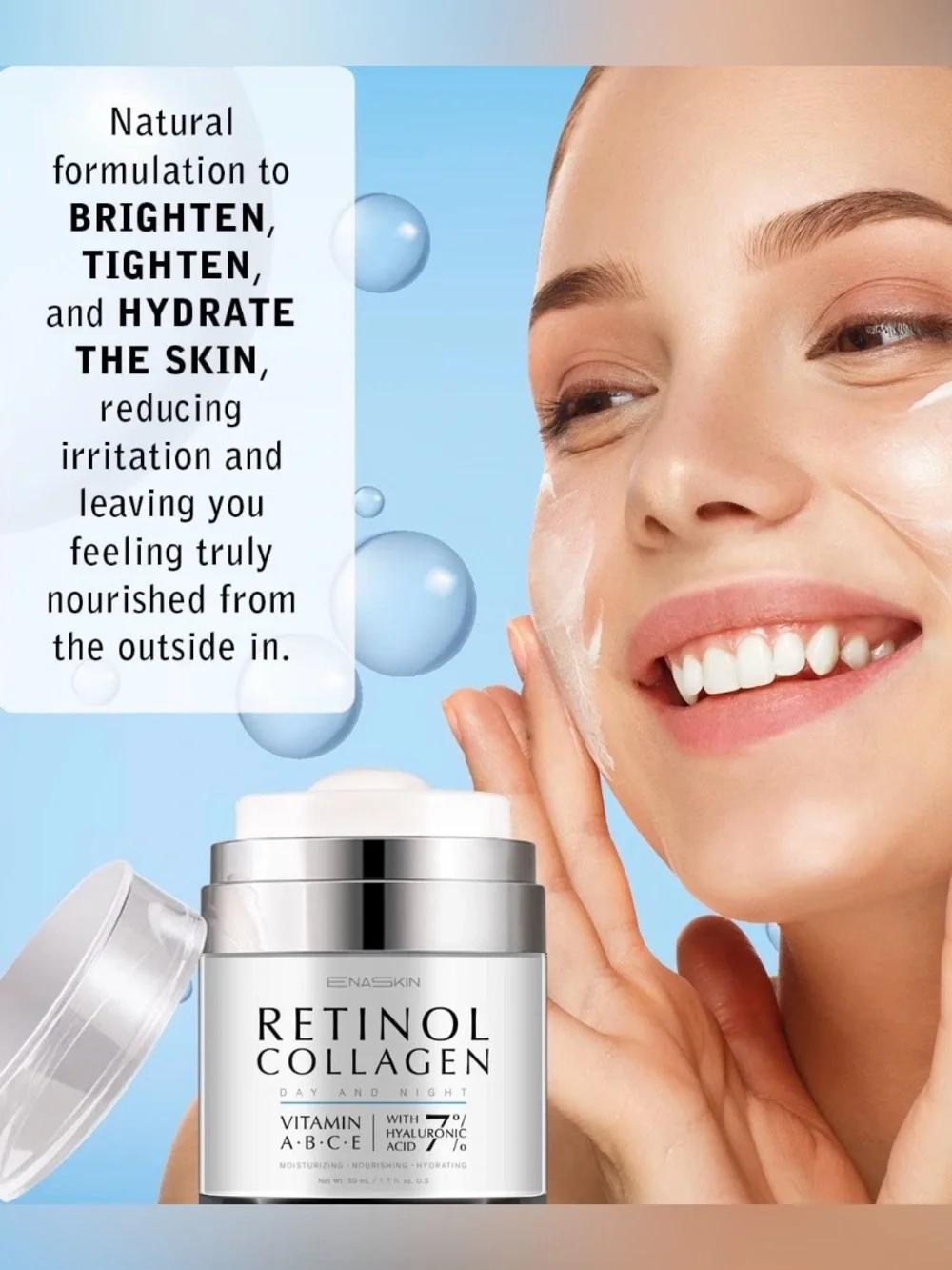 ENASKIN Retinol & Collagen Day and Night Cream 1.7 fl oz ~ New in Box